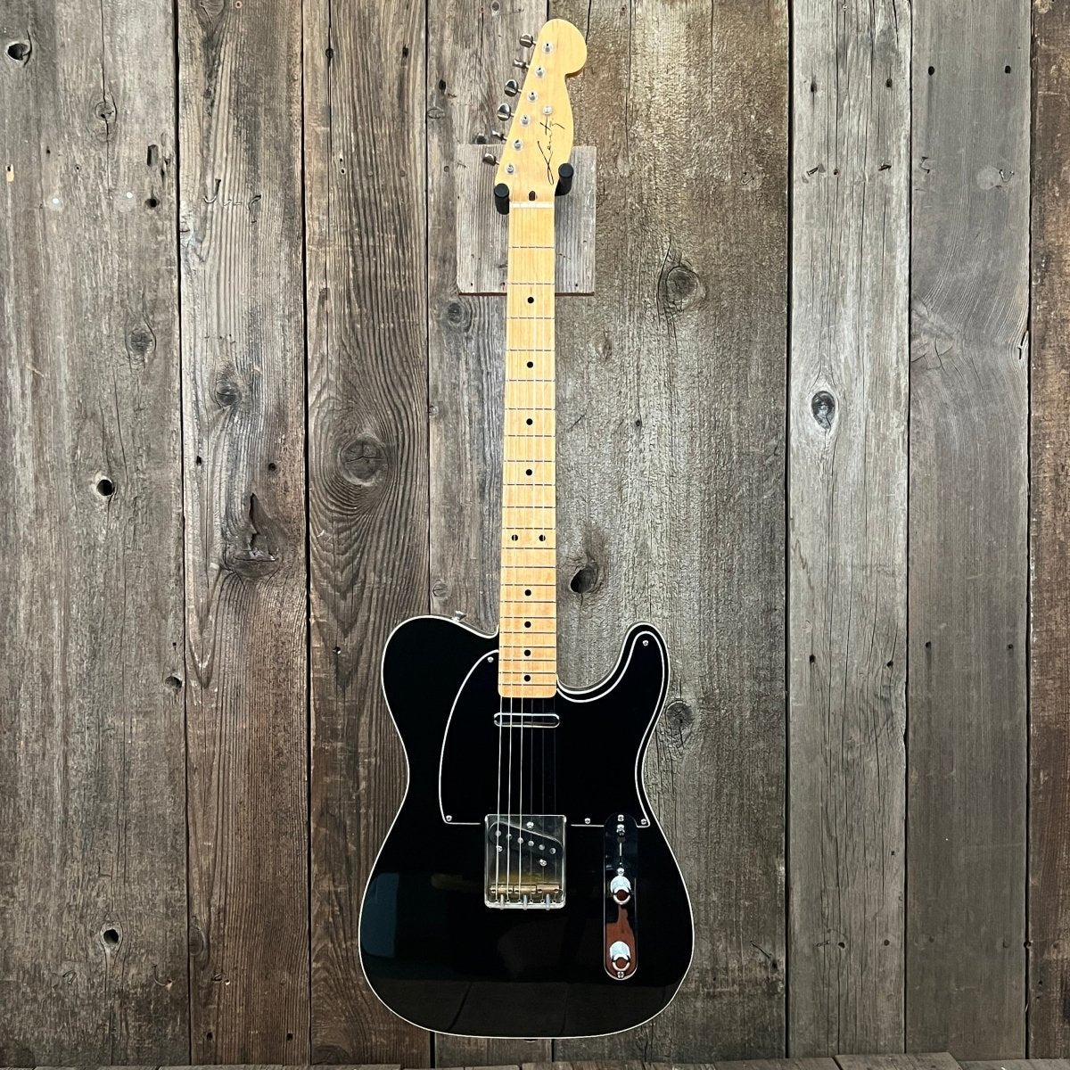 SOLD - Lentz Traditional T 2009 Black Telecaster Custom Black on Black - Mahar's Vintage Guitars