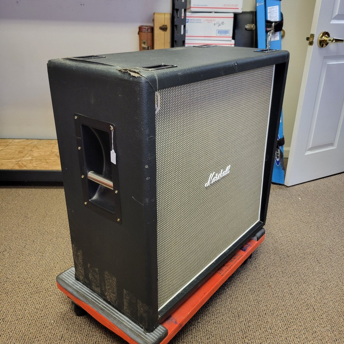 SOLD - Marshall 1960BHW 4x12 Original G12H Celestion 30w Greenbacks No Casters - Mahar's Vintage Guitars