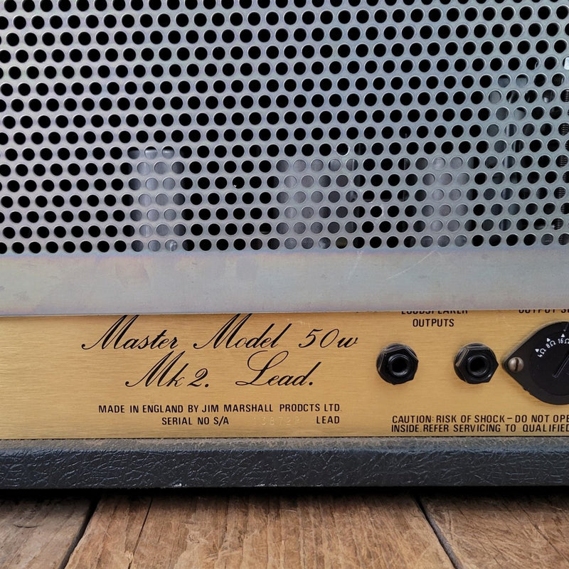 SOLD - Marshall JCM800 Model 2204 Master Model Mk 2 50 Watt Head 1982 - Mahar's Vintage Guitars