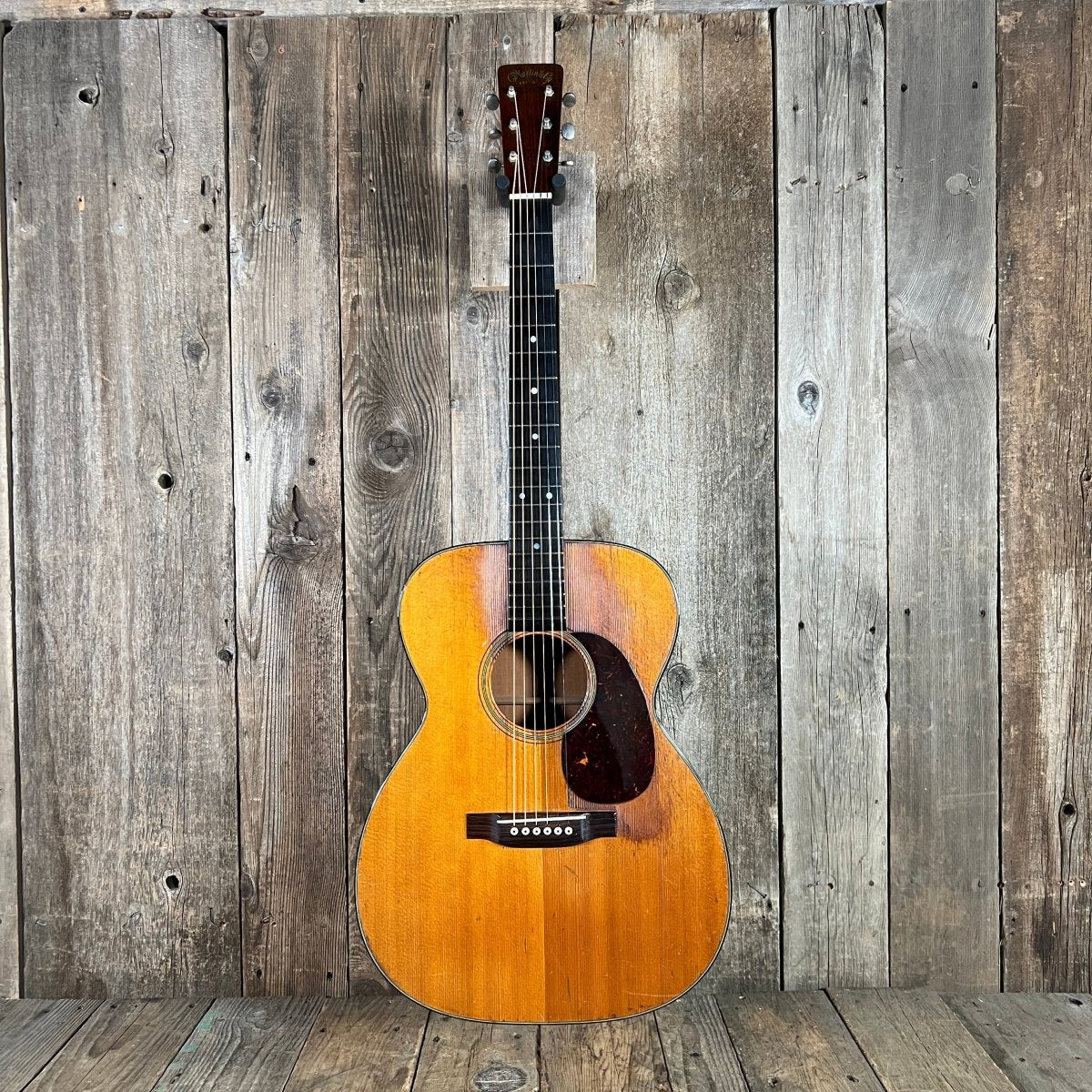 SOLD - Martin 000 - 18 Over Sprayed Player's Guitar 1954 Natural - Mahar's Vintage Guitars