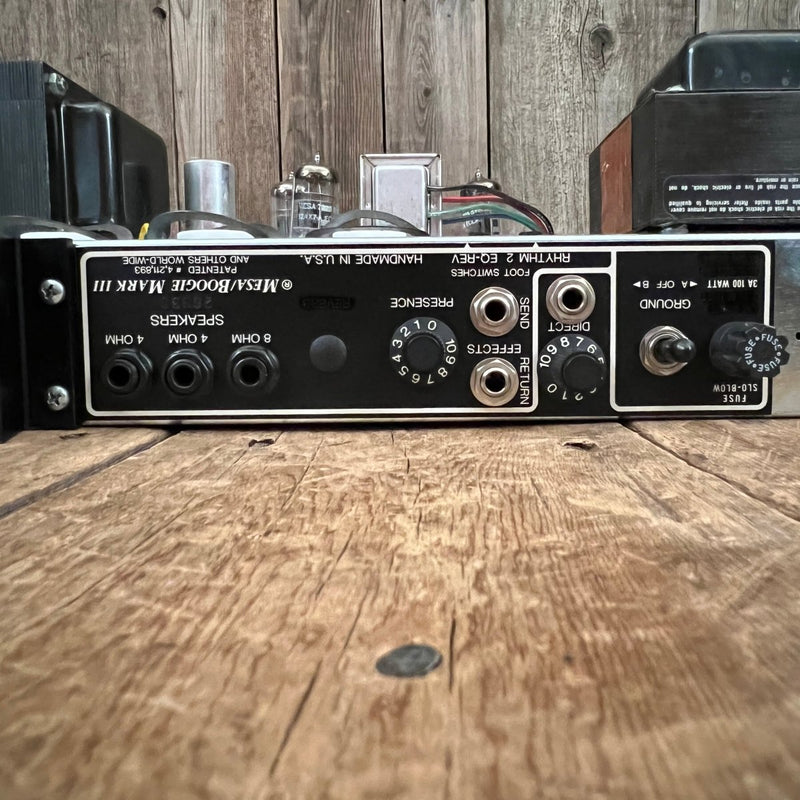 SOLD - Mesa Boogie Mark III DRG Green Stripe 1990 - Mahar's Vintage Guitars