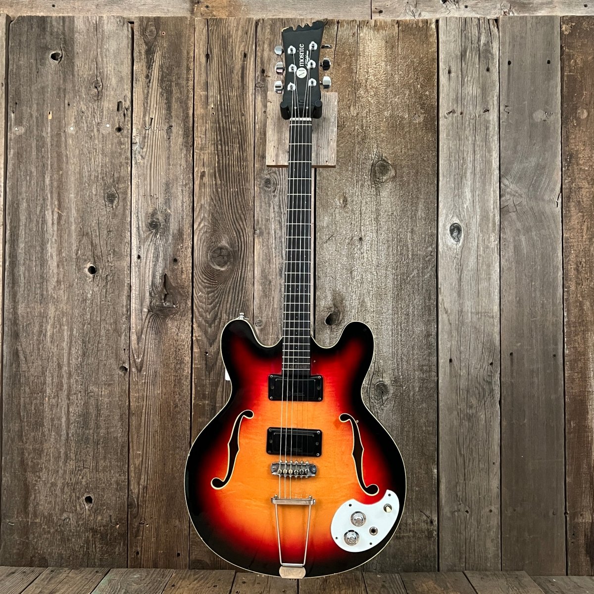 SOLD - Mosrite Celebrity 1966 Cherry Sunburst Newly Refretted - Mahar's Vintage Guitars