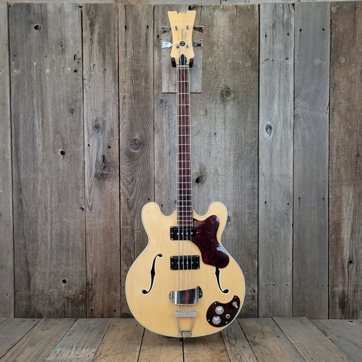 SOLD - Mosrite Celebrity Long Scale Hollowbody 4 String Bass 1968 - Mahar's Vintage Guitars