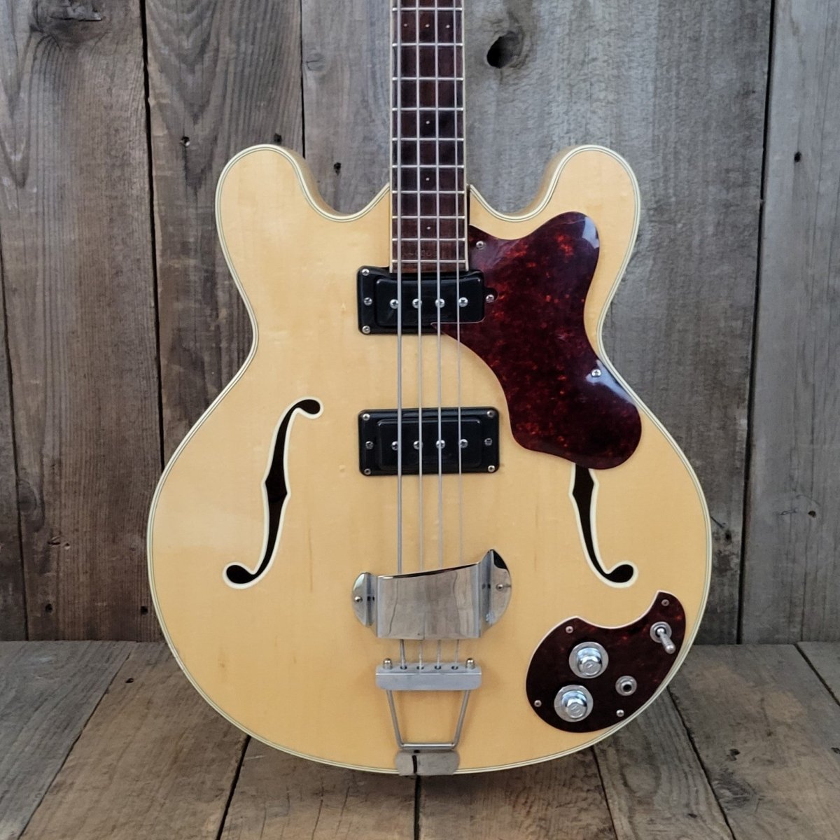SOLD - Mosrite Celebrity Long Scale Hollowbody 4 String Bass 1968 - Mahar's Vintage Guitars
