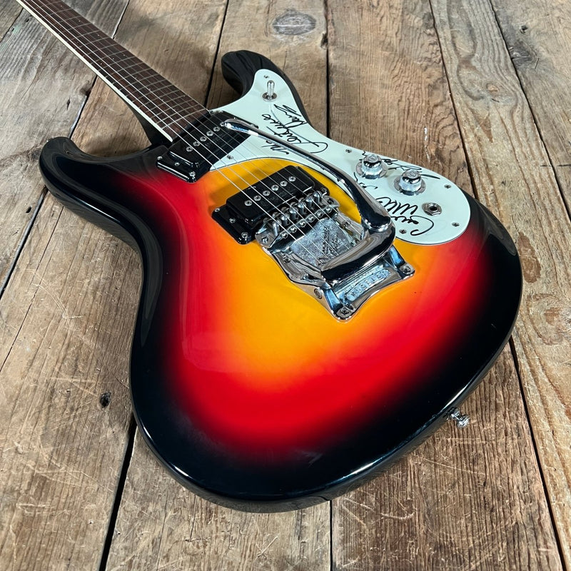 SOLD - Mosrite The Ventures Model 1966 Sunburst - Mahar's Vintage Guitars