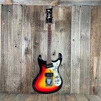 SOLD - Mosrite The Ventures Model 1966 Sunburst - Mahar's Vintage Guitars