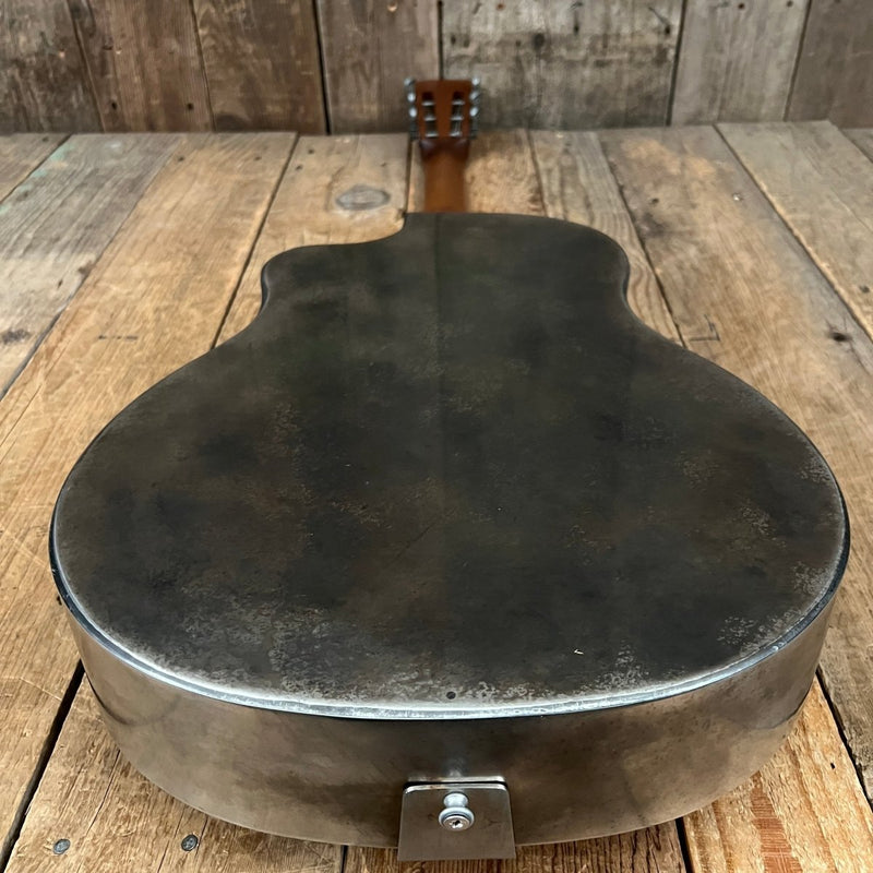SOLD - Mule Resophonic Tri Cone Resonator Acoustic Electric Aged Cutaway - Mahar's Vintage Guitars