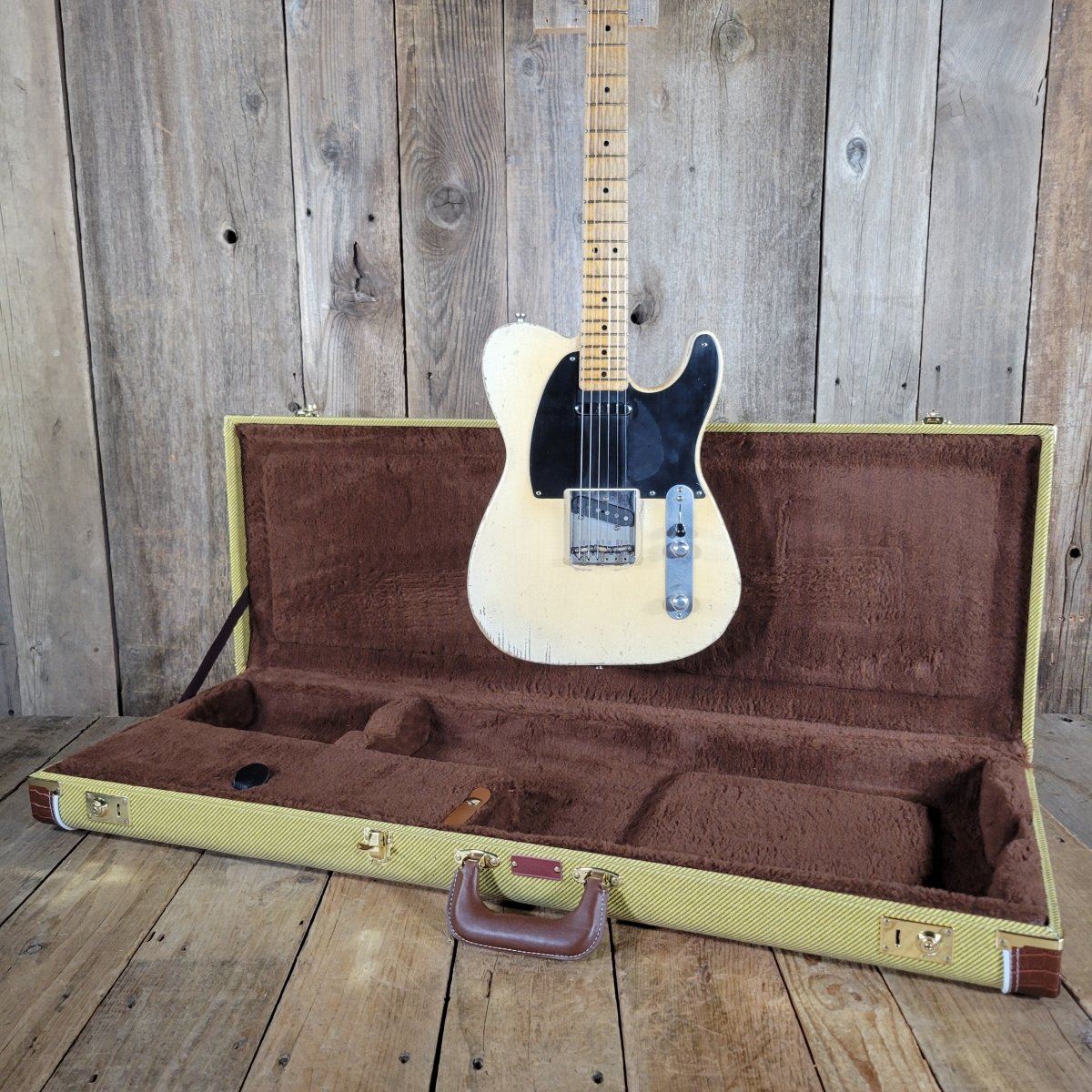 SOLD - Nacho 2023 Blackguard Vince Gill Tribute Telecaster "Sweet Pea" – Authentic Relic Finish, Handbuilt - Mahar's Vintage Guitars