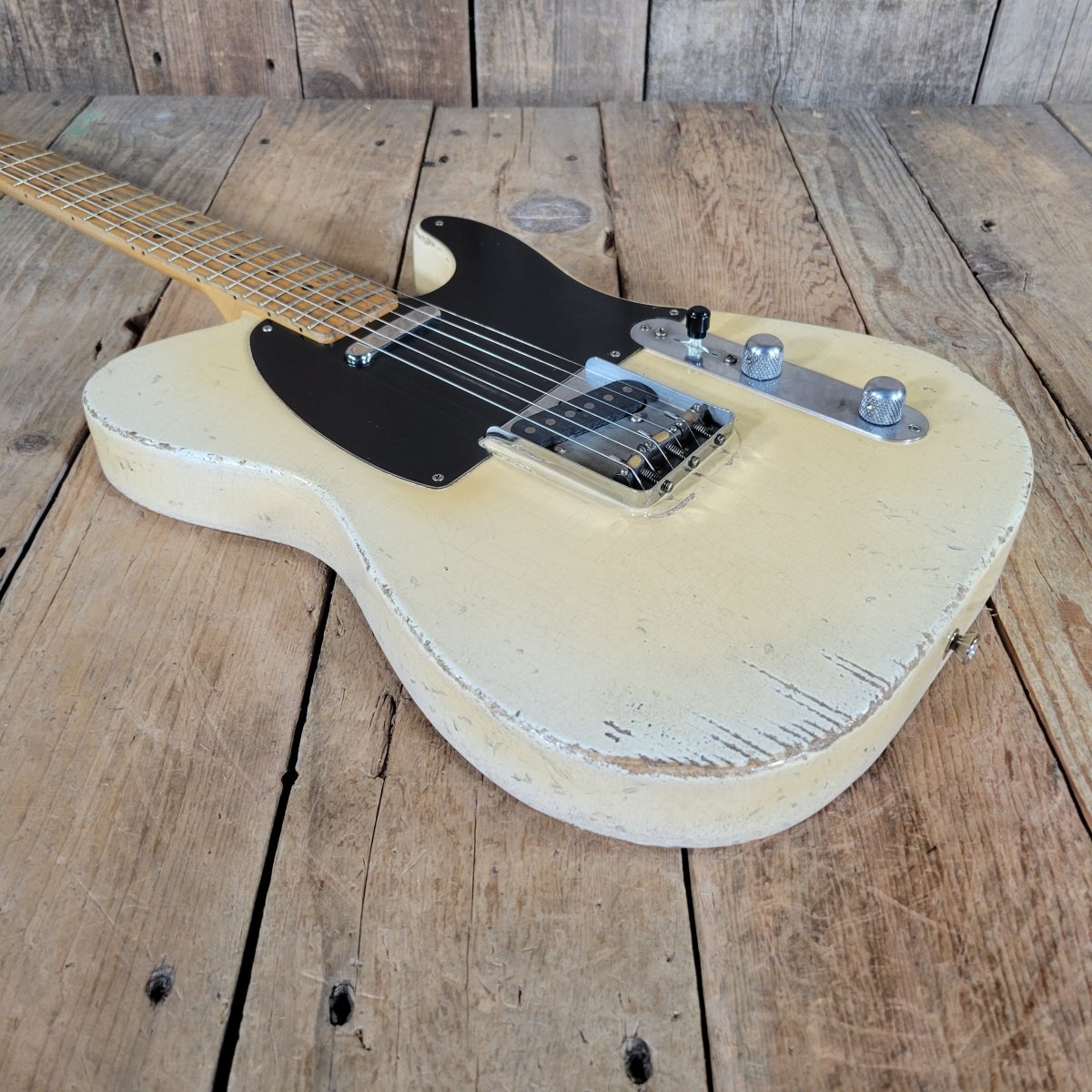 SOLD - Nacho 2023 Blackguard Vince Gill Tribute Telecaster "Sweet Pea" – Authentic Relic Finish, Handbuilt - Mahar's Vintage Guitars