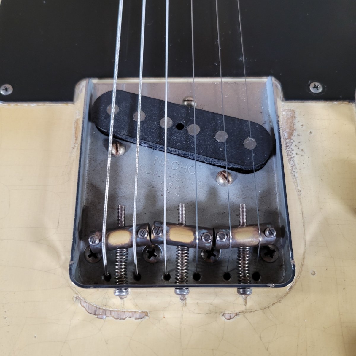 SOLD - Nacho 2023 Blackguard Vince Gill Tribute Telecaster "Sweet Pea" – Authentic Relic Finish, Handbuilt - Mahar's Vintage Guitars