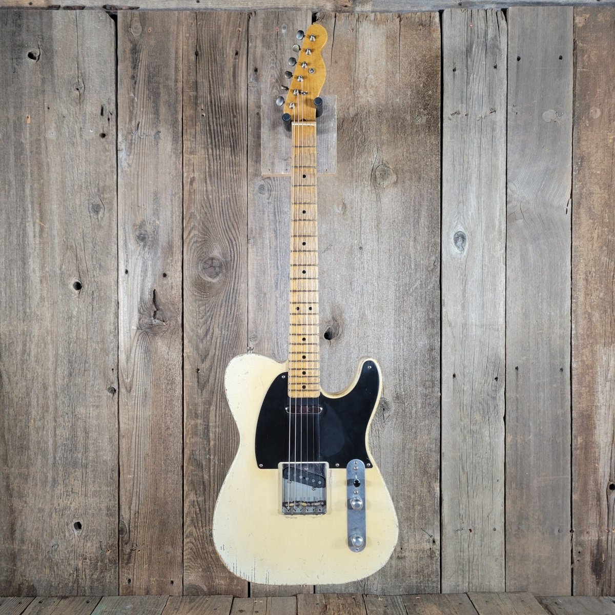 SOLD - Nacho 2023 Blackguard Vince Gill Tribute Telecaster "Sweet Pea" – Authentic Relic Finish, Handbuilt - Mahar's Vintage Guitars