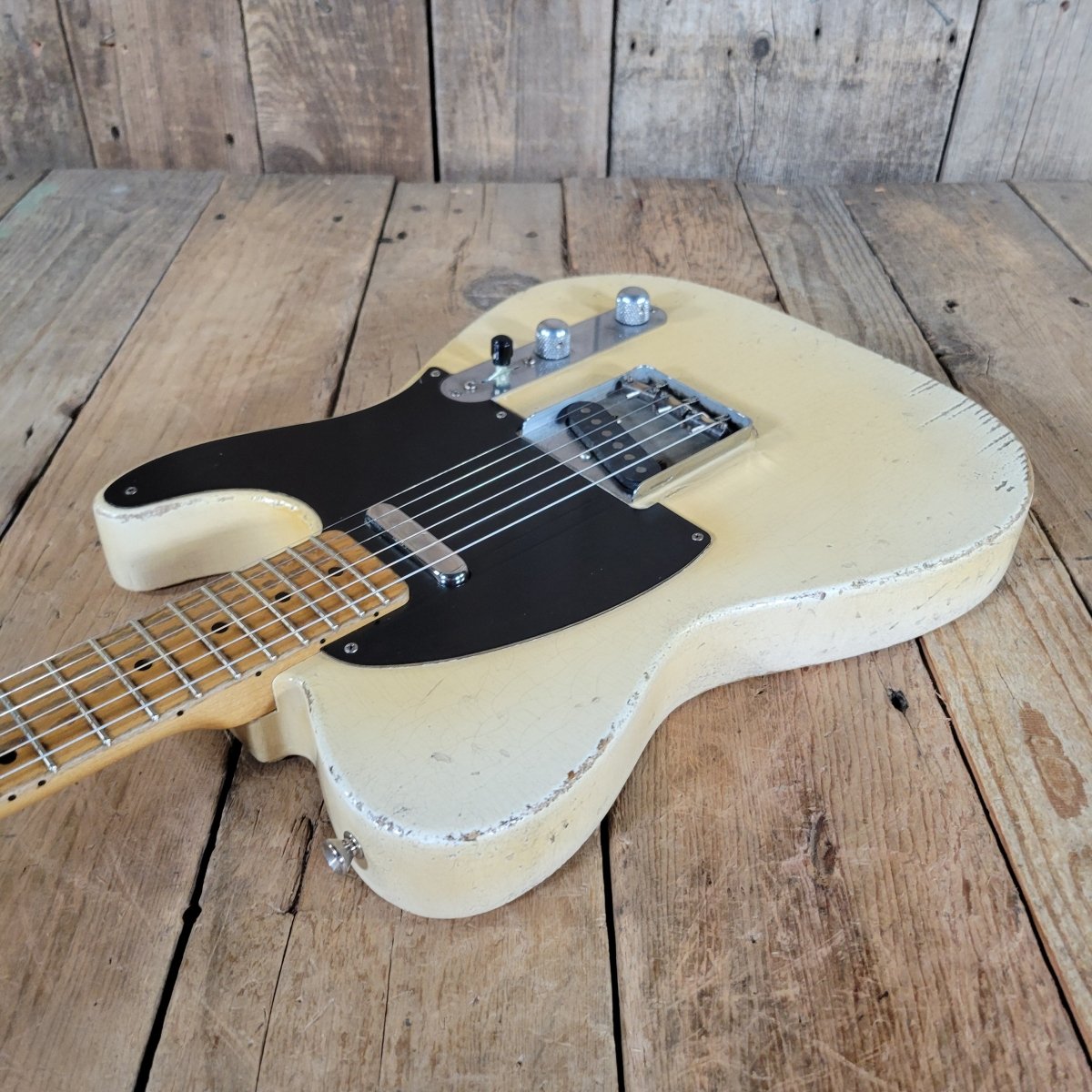 SOLD - Nacho 2023 Blackguard Vince Gill Tribute Telecaster "Sweet Pea" – Authentic Relic Finish, Handbuilt - Mahar's Vintage Guitars