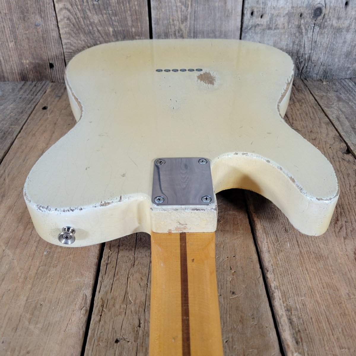 SOLD - Nacho 2023 Blackguard Vince Gill Tribute Telecaster "Sweet Pea" – Authentic Relic Finish, Handbuilt - Mahar's Vintage Guitars