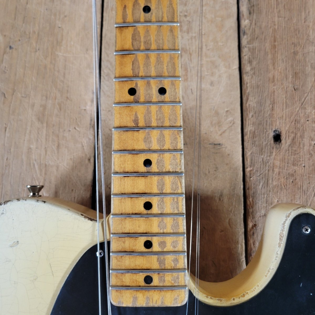 SOLD - Nacho 2023 Blackguard Vince Gill Tribute Telecaster "Sweet Pea" – Authentic Relic Finish, Handbuilt - Mahar's Vintage Guitars