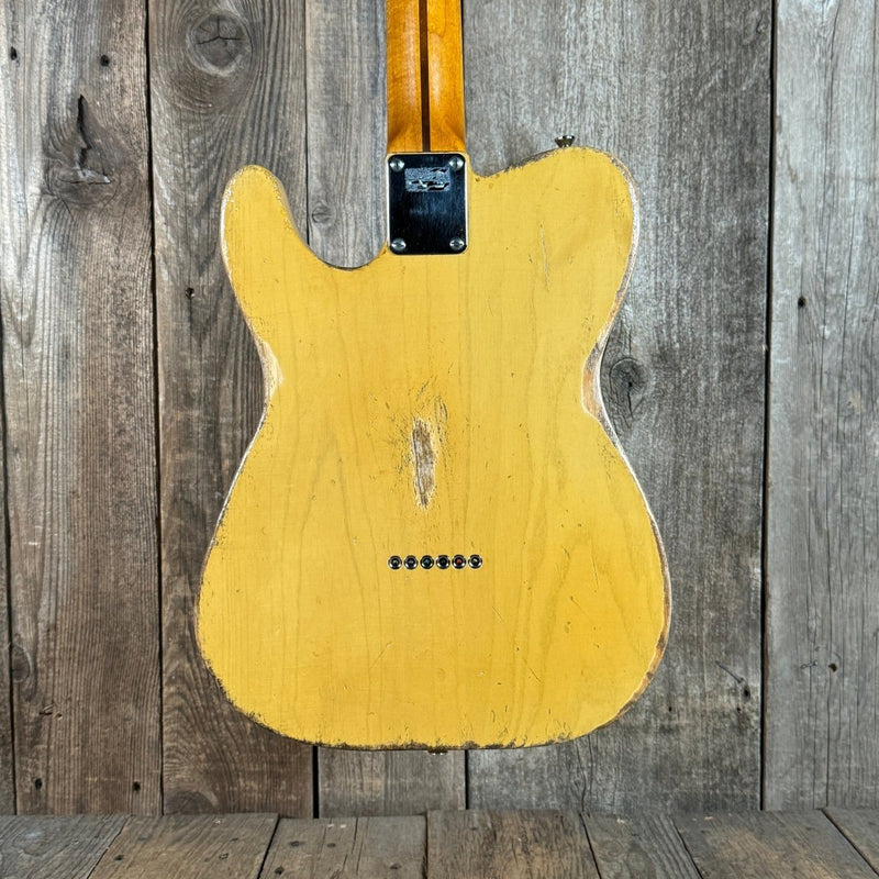 SOLD - Nacho Blackguard Nachocaster Soft V to D Neck "Doris" 2020 Butterscotch Blonde - Mahar's Vintage Guitars