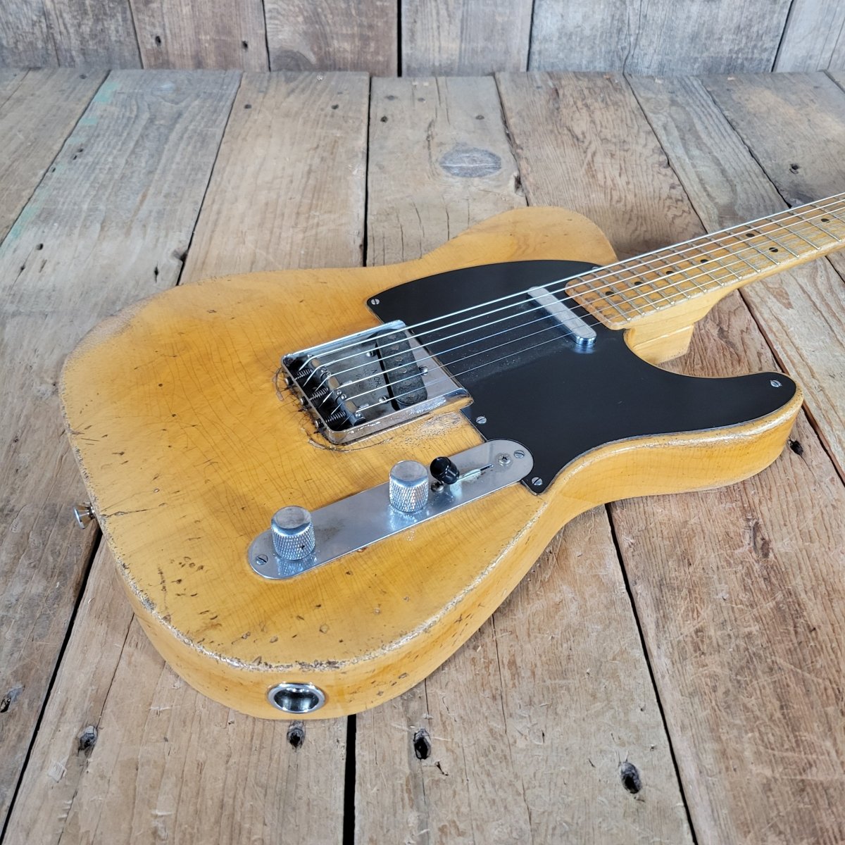 SOLD - Nacho Blackguard Telecaster 1952 “Early ’50s” Style 2024 – Vintage - Inspired Relic Electric Guitar - Mahar's Vintage Guitars