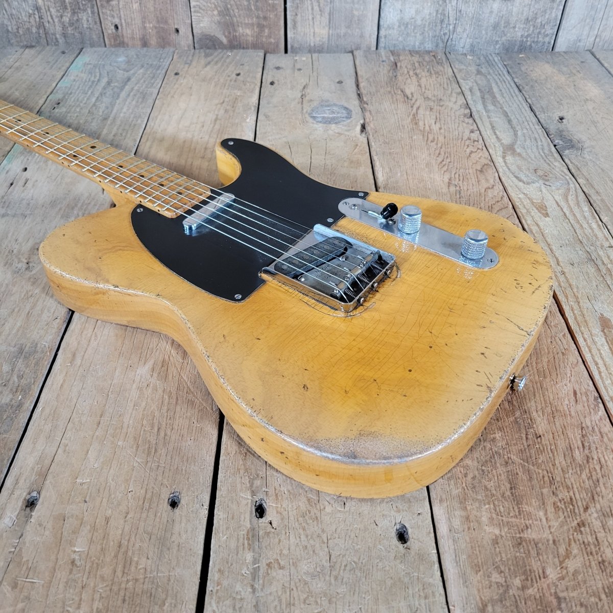 SOLD - Nacho Blackguard Telecaster 1952 “Early ’50s” Style 2024 – Vintage - Inspired Relic Electric Guitar - Mahar's Vintage Guitars