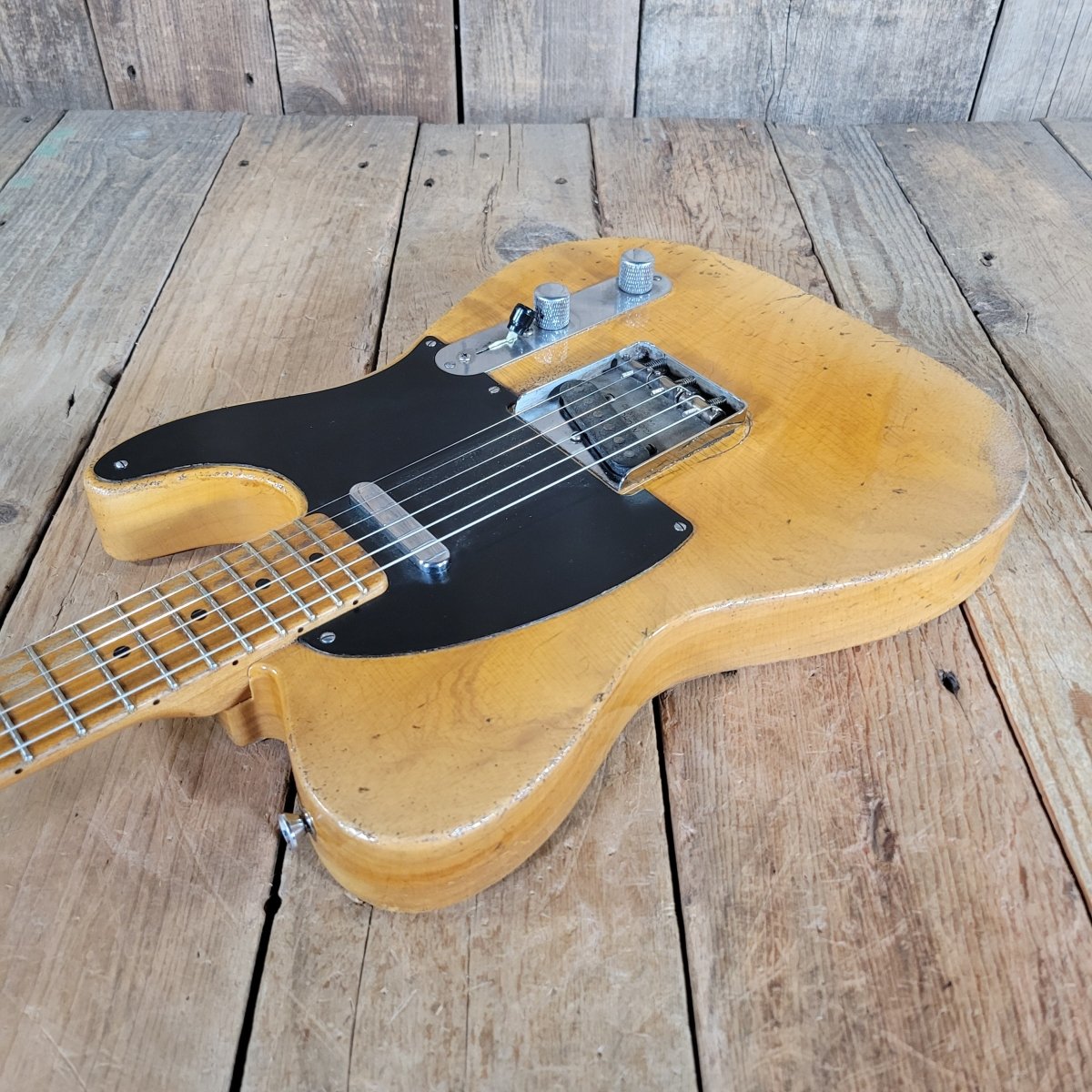 SOLD - Nacho Blackguard Telecaster 1952 “Early ’50s” Style 2024 – Vintage - Inspired Relic Electric Guitar - Mahar's Vintage Guitars