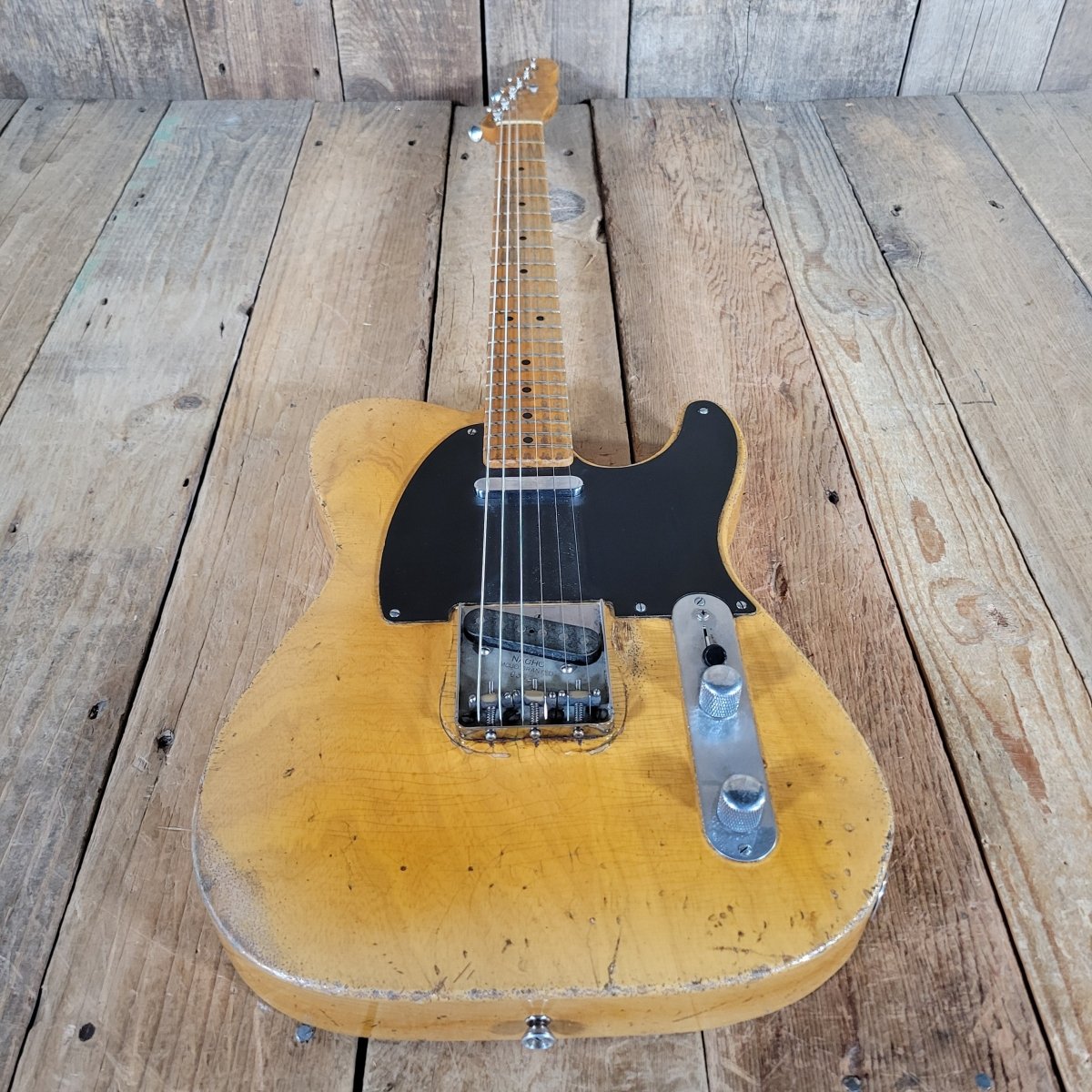 SOLD - Nacho Blackguard Telecaster 1952 “Early ’50s” Style 2024 – Vintage - Inspired Relic Electric Guitar - Mahar's Vintage Guitars
