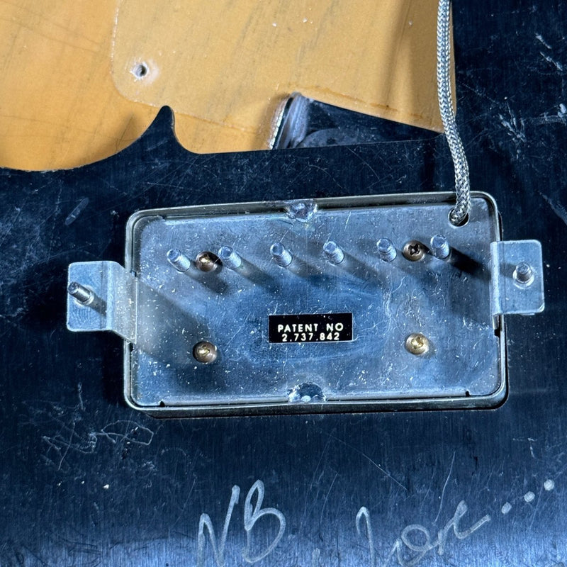 SOLD - Nacho Blackguard V Neck Stock Neck Humbucker 2020 Butterscotch Blonde - Mahar's Vintage Guitars