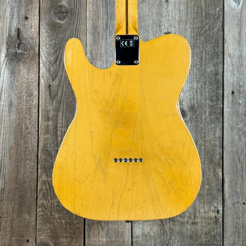SOLD - Nacho Blackguard V Neck Stock Neck Humbucker 2020 Butterscotch Blonde - Mahar's Vintage Guitars