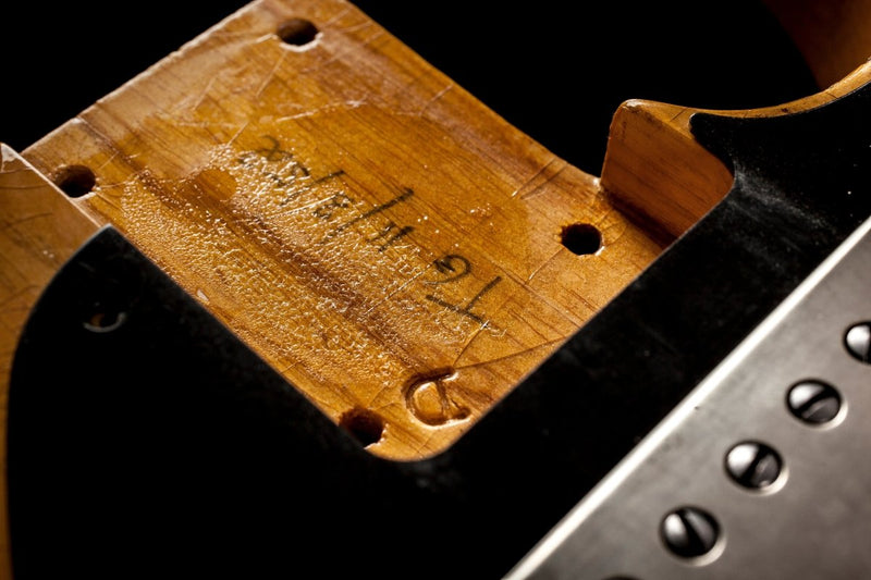 SOLD - Nacho Blackguard V Neck Stock Neck Humbucker 2020 Butterscotch Blonde - Mahar's Vintage Guitars