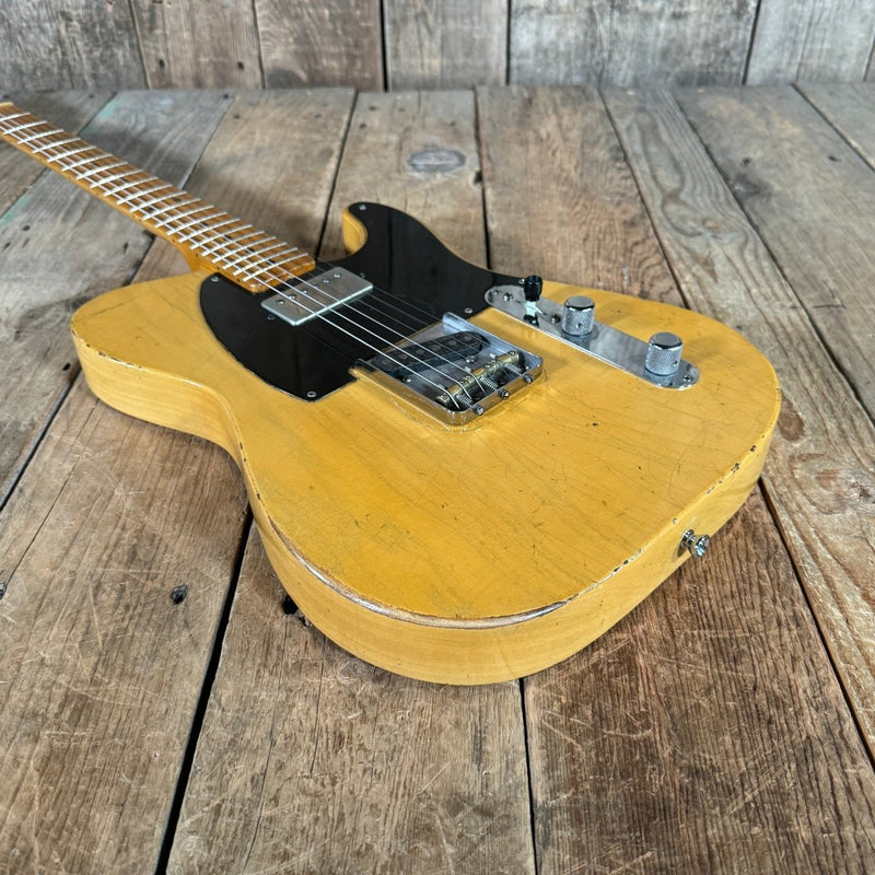SOLD - Nacho Blackguard V Neck Stock Neck Humbucker 2020 Butterscotch Blonde - Mahar's Vintage Guitars
