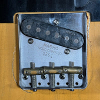 SOLD - Nacho Blackguard V Neck Stock Neck Humbucker 2020 Butterscotch Blonde - Mahar's Vintage Guitars