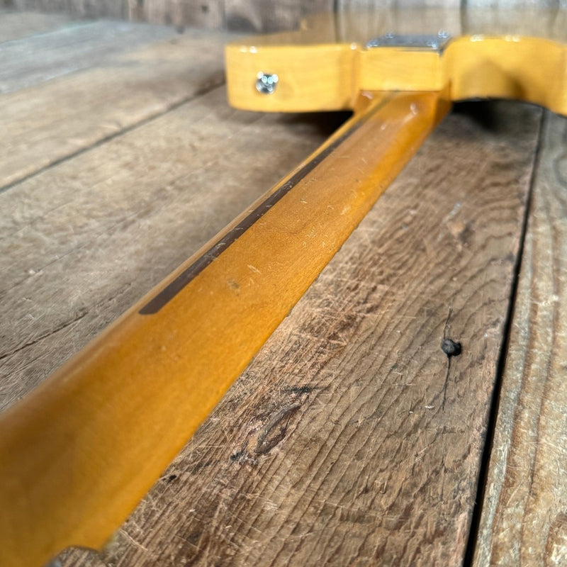 SOLD - Nacho Blackguard V Neck Stock Neck Humbucker 2020 Butterscotch Blonde - Mahar's Vintage Guitars