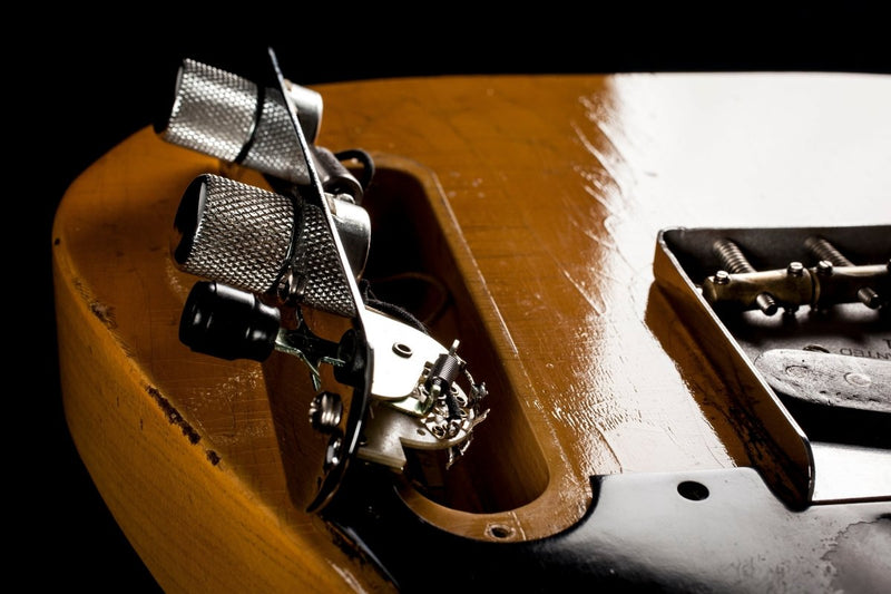 SOLD - Nacho Blackguard V Neck Stock Neck Humbucker 2020 Butterscotch Blonde - Mahar's Vintage Guitars