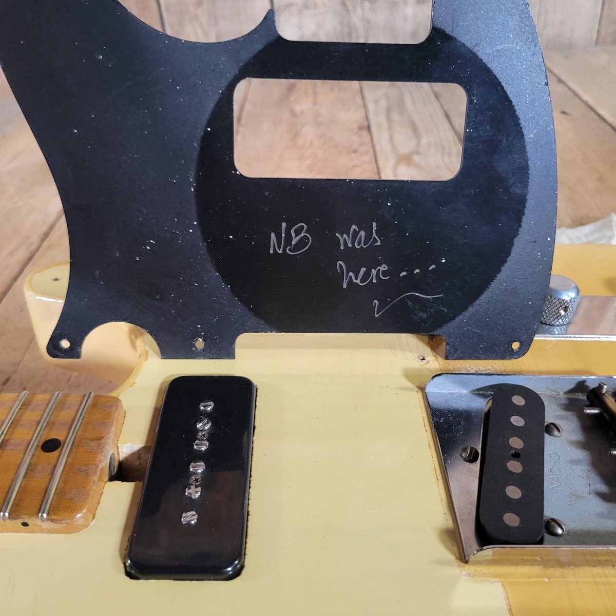 SOLD - Nacho Telecaster Blackguard 2024 – P - 90 Neck, Ron Ellis Pickups, All Paperwork - Mahar's Vintage Guitars