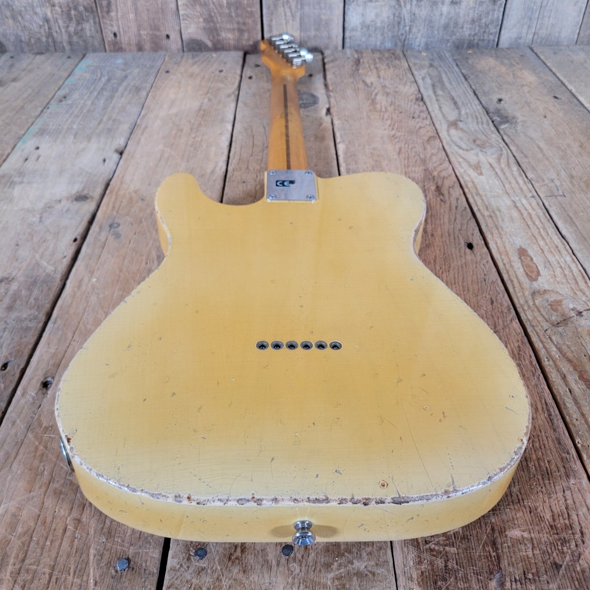 SOLD - Nacho Telecaster Blackguard 2024 – P - 90 Neck, Ron Ellis Pickups, All Paperwork - Mahar's Vintage Guitars