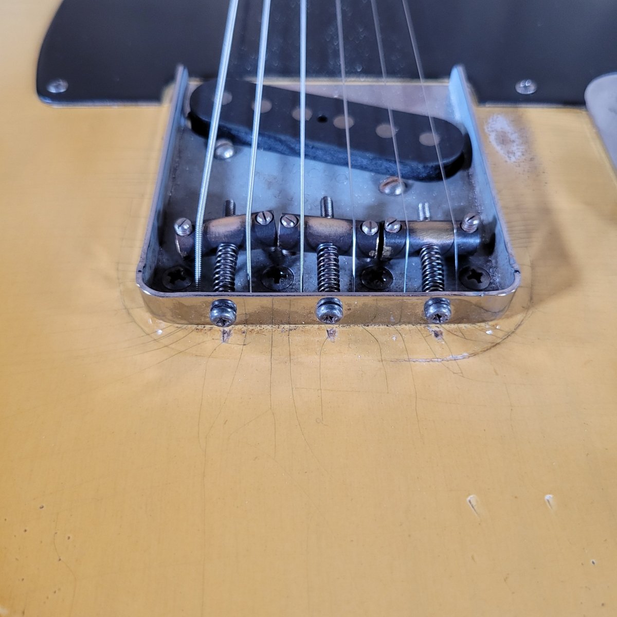 SOLD - Nacho Telecaster Blackguard 2024 – P - 90 Neck, Ron Ellis Pickups, All Paperwork - Mahar's Vintage Guitars