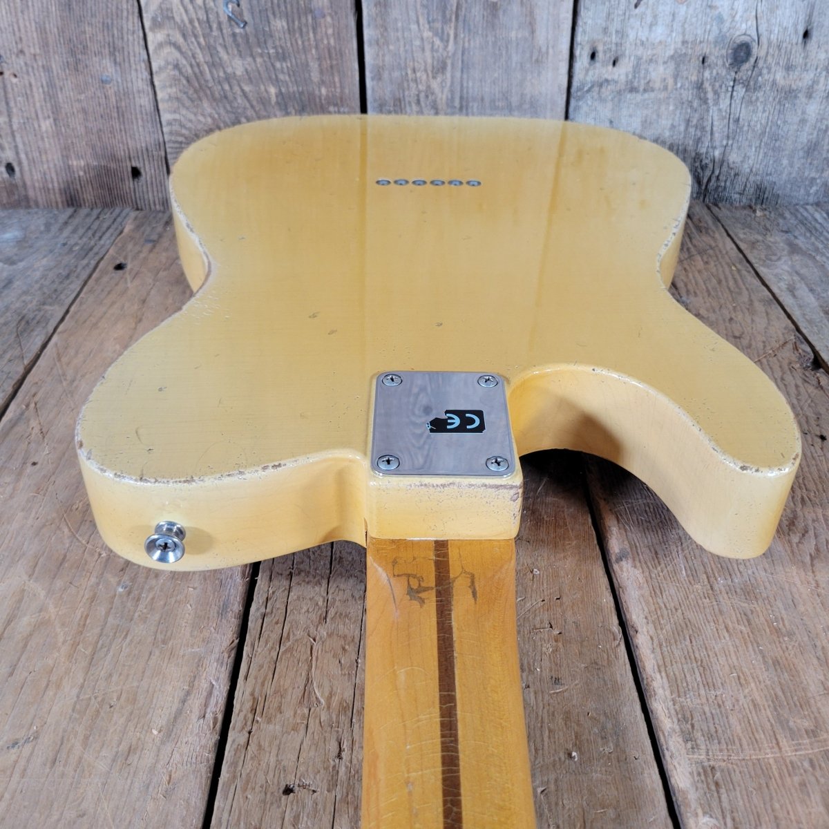 SOLD - Nacho Telecaster Blackguard 2024 – P - 90 Neck, Ron Ellis Pickups, All Paperwork - Mahar's Vintage Guitars