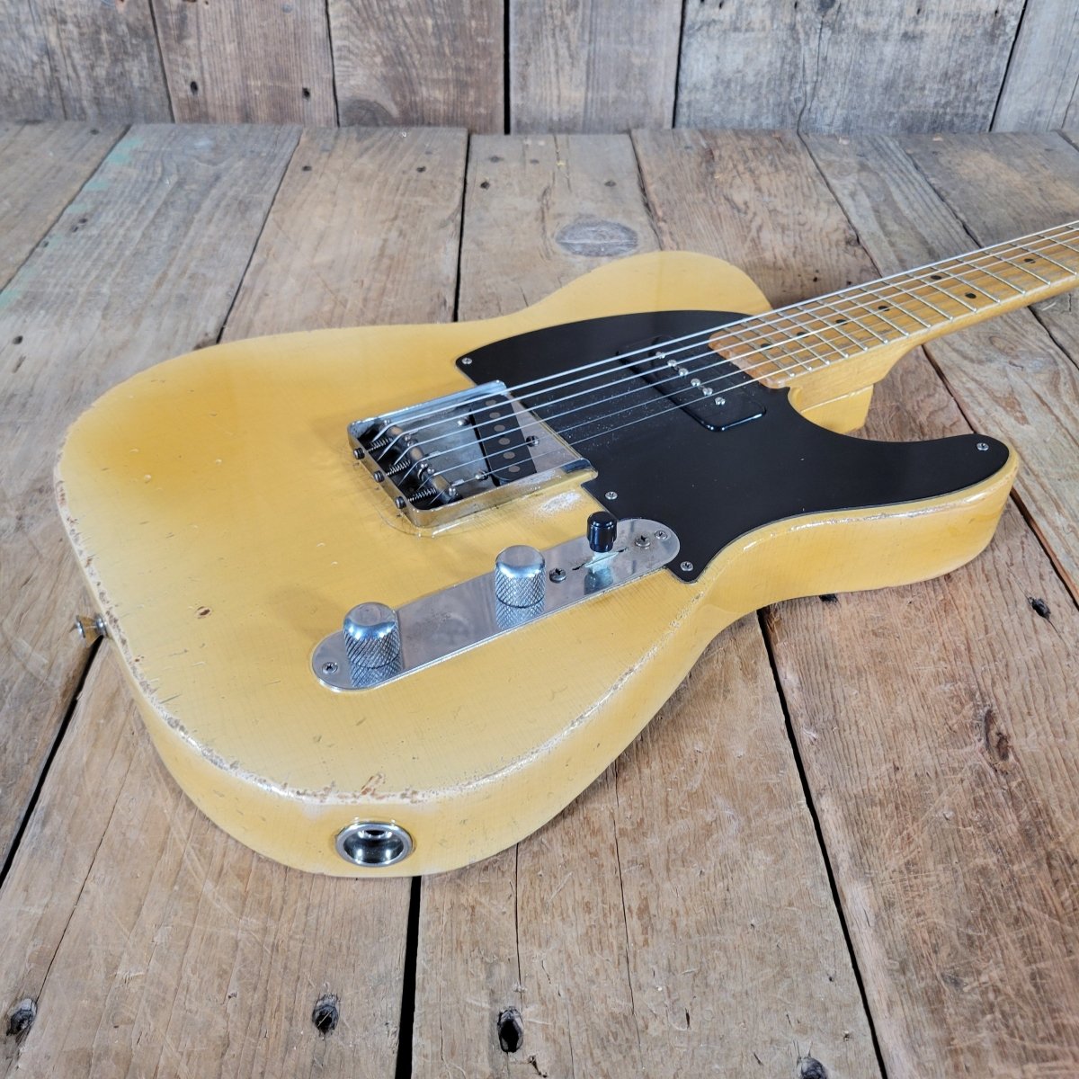 SOLD - Nacho Telecaster Blackguard 2024 – P - 90 Neck, Ron Ellis Pickups, All Paperwork - Mahar's Vintage Guitars