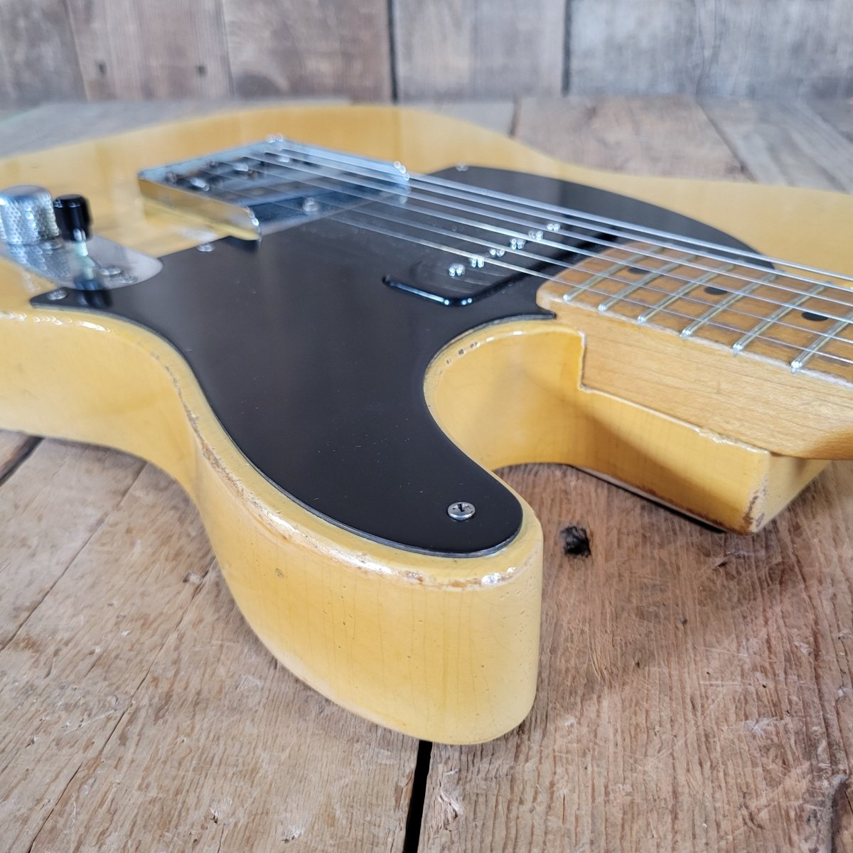 SOLD - Nacho Telecaster Blackguard 2024 – P - 90 Neck, Ron Ellis Pickups, All Paperwork - Mahar's Vintage Guitars