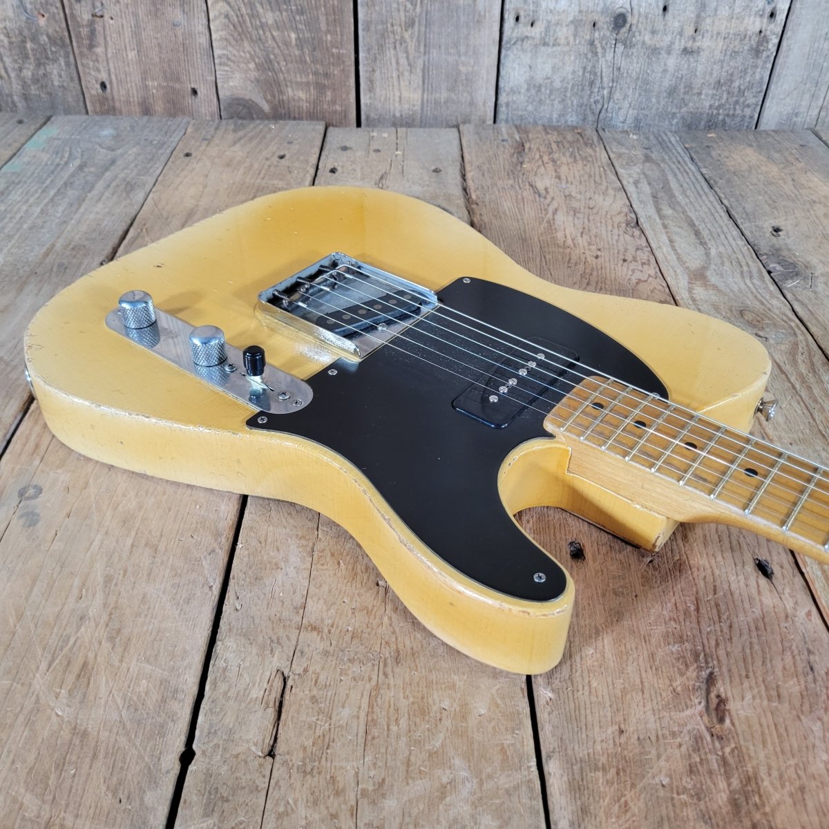 SOLD - Nacho Telecaster Blackguard 2024 – P - 90 Neck, Ron Ellis Pickups, All Paperwork - Mahar's Vintage Guitars