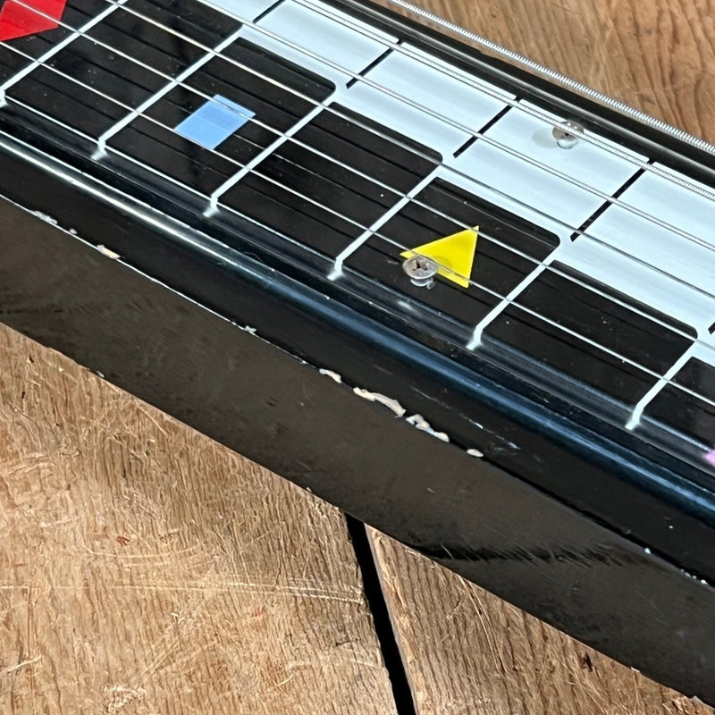 SOLD - National Dynamic Six String Lap Steel 1952 Black and White - Mahar's Vintage Guitars