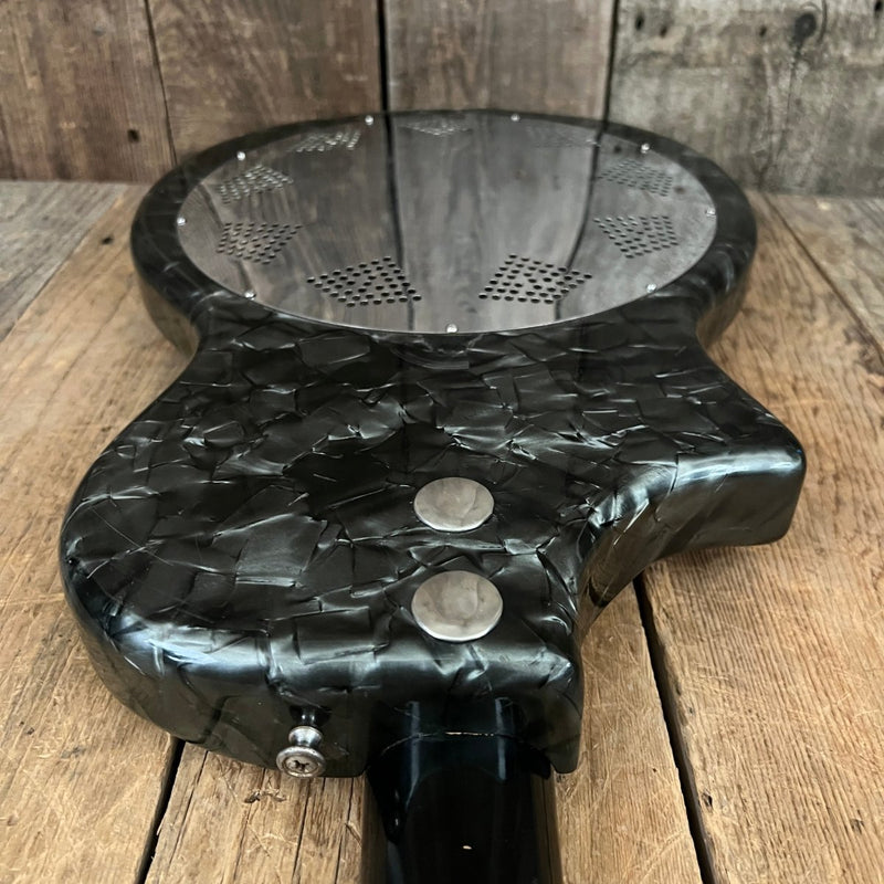 SOLD - National Reso - phonic acoustic resonator 3/4 size 1957 Black Pearloid - Mahar's Vintage Guitars