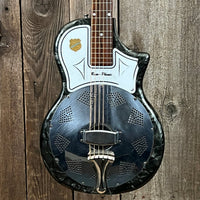 SOLD - National Reso - phonic acoustic resonator 3/4 size 1957 Black Pearloid - Mahar's Vintage Guitars