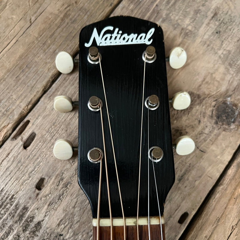 SOLD - National Reso - phonic acoustic resonator 3/4 size 1957 Black Pearloid - Mahar's Vintage Guitars