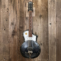 SOLD - National Reso - phonic acoustic resonator 3/4 size 1957 Black Pearloid - Mahar's Vintage Guitars