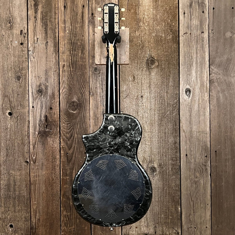 SOLD - National Reso - phonic acoustic resonator 3/4 size 1957 Black Pearloid - Mahar's Vintage Guitars