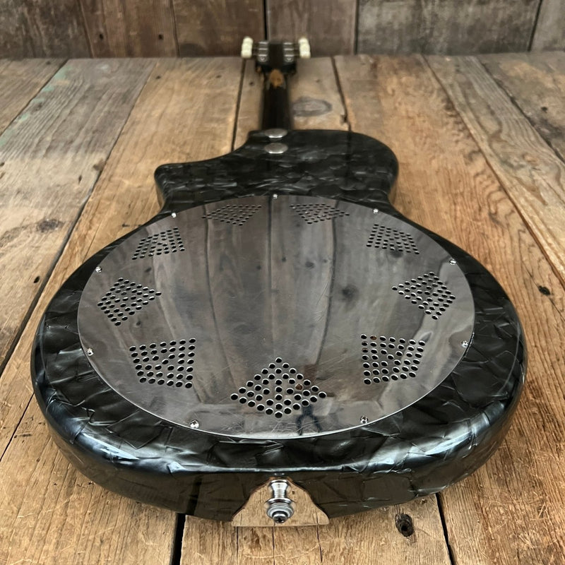 SOLD - National Reso - phonic acoustic resonator 3/4 size 1957 Black Pearloid - Mahar's Vintage Guitars