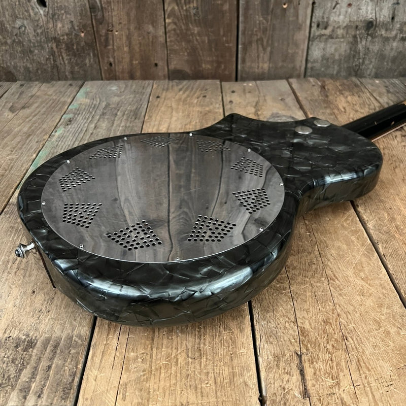 SOLD - National Reso - phonic acoustic resonator 3/4 size 1957 Black Pearloid - Mahar's Vintage Guitars