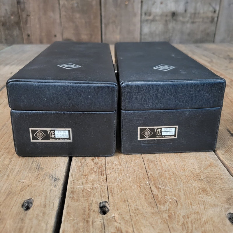 SOLD - Neumann KM86 Pair Multi Pattern FET Condenser Microphone - Mahar's Vintage Guitars