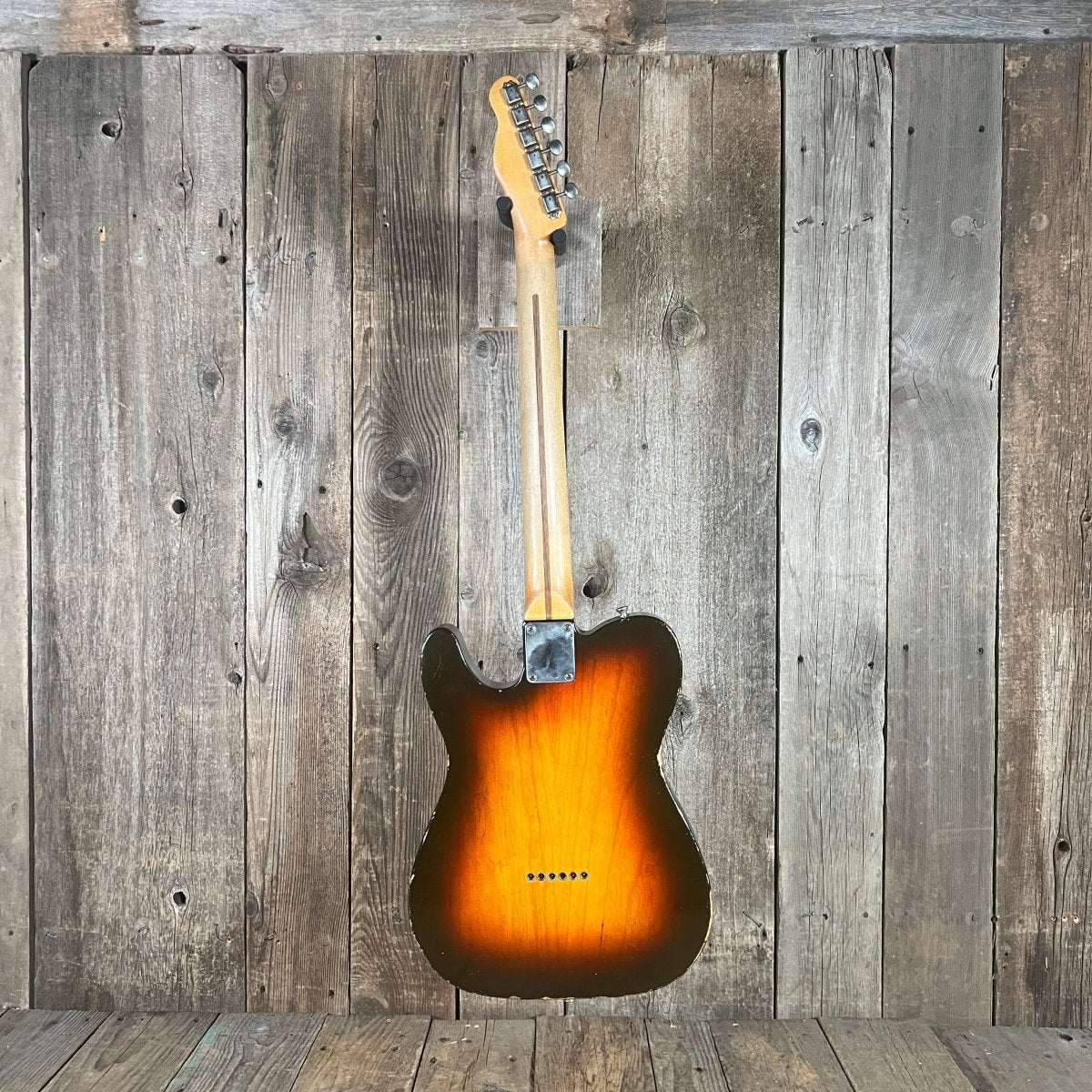 SOLD - On the way to the Dallas Guitar Show May 2, 3, 4 - Danocaster Singlecut F Hole Thinline Telecaster 2017 Sunburst - Mahar's Vintage Guitars