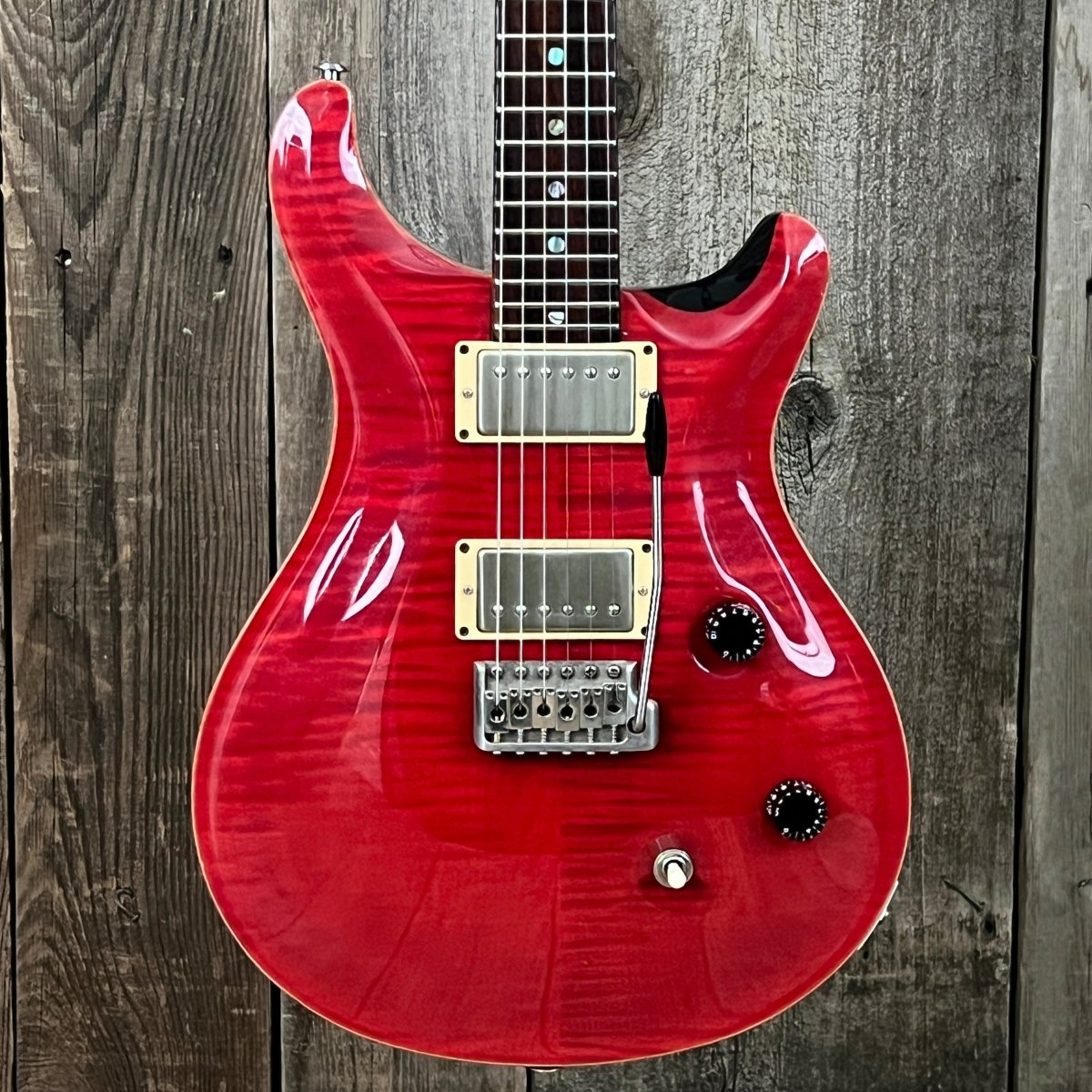 SOLD - PRS CE24 1991 Scarlet Red Paul Reed Smith - Mahar's Vintage Guitars