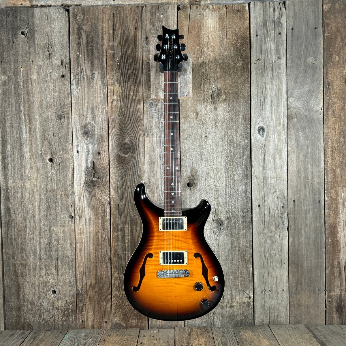 SOLD - PRS Hollowbody II Moon Inlays 1999 Sunburst - Mahar's Vintage Guitars
