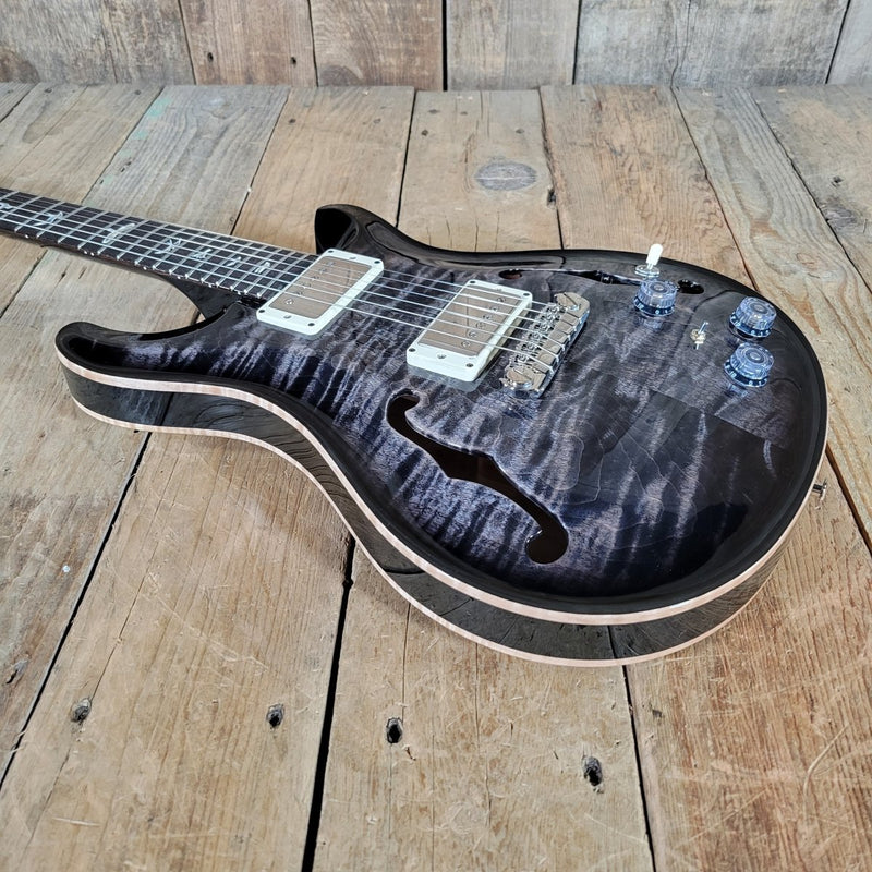 SOLD - PRS Hollowbody II Piezo 2022 Charcoal Burst Like New - Mahar's Vintage Guitars